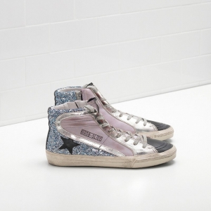 Golden Goose Slide Sneakers In Leather Men