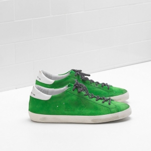 Golden Goose Super Star Sneakers Green Men